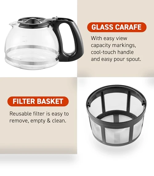 Automatic 4-Cup Brew & Drip Coffee Maker with Pause N Serve — Single-Cup Coffee Makers, Elite Gourmet