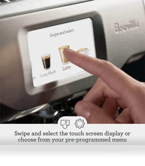 Barista Touch Espresso Machine with Grinder & Auto Milk Frother — Coffee & Espresso Combos, Breville
