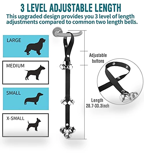 Premium Adjustable Dog Doorbells for Potty Training — Doorbells, BLUETREE