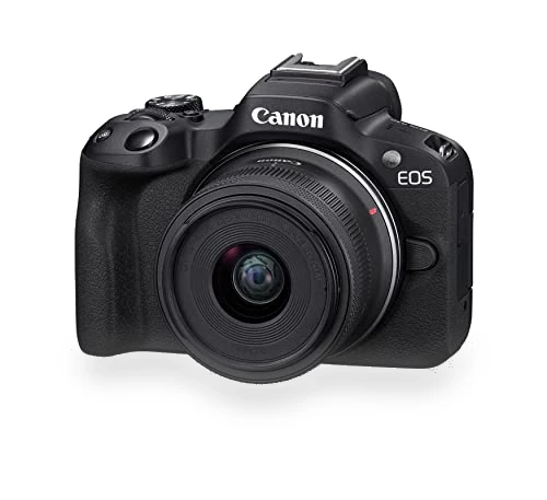 Mirrorless Camera with RF-S18-45mm Lens Kit, 24.2MP, 4K Video, Bluetooth, Wi-Fi — Mirrorless Cameras, Canon
