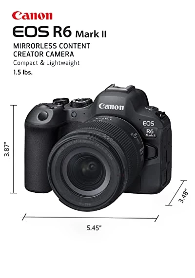 Full-Frame Mirrorless Camera with 24-105mm Lens Kit — Professional DSLR Cameras, Canon
