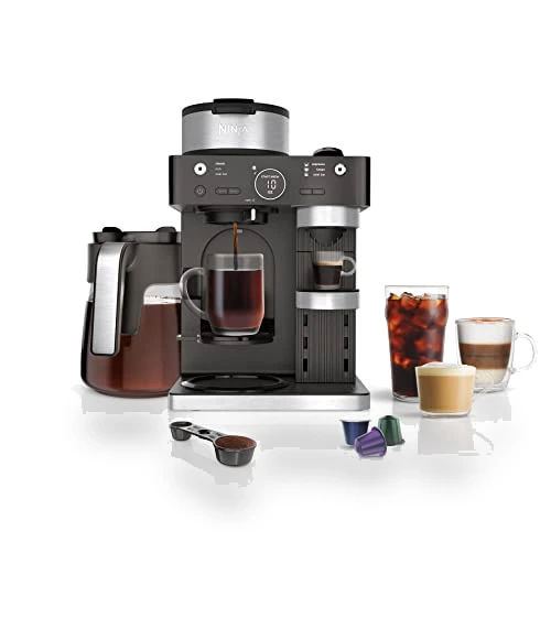 Espresso & Coffee Maker Barista System with Built-in Frother — Coffee & Espresso Combos, Ninja