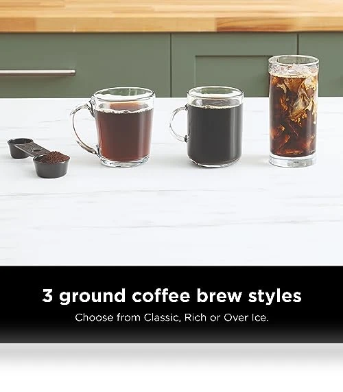 Espresso & Coffee Maker Barista System with Built-in Frother — Coffee & Espresso Combos, Ninja