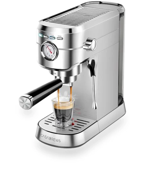 20 Bar Espresso Machine with Steam Milk Frother — Coffee & Espresso Combos, CASABREWS