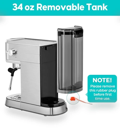 20 Bar Espresso Machine with Steam Milk Frother — Coffee & Espresso Combos, CASABREWS