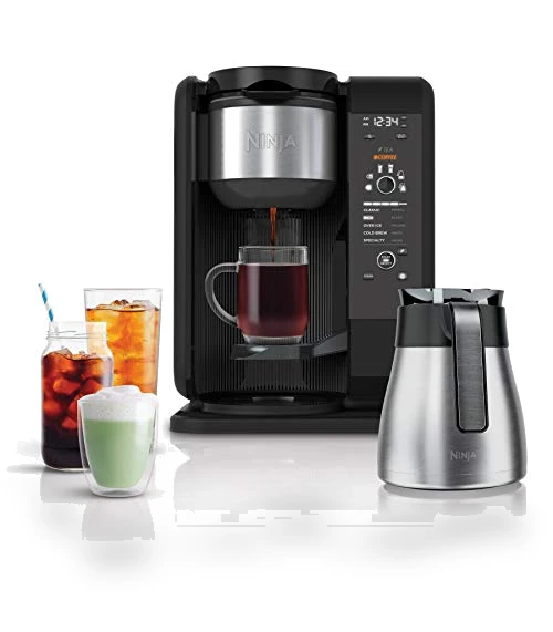 Hot and Cold Brewed System, Tea & Coffee Maker with Auto-iQ — Chilled Brew Essentials, Ninja