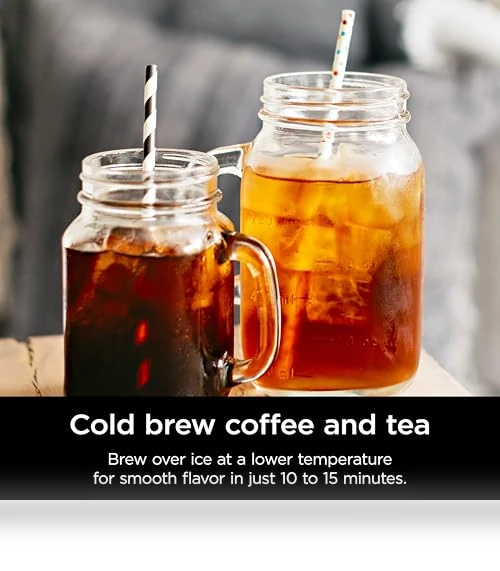 Hot and Cold Brewed System, Tea & Coffee Maker with Auto-iQ — Chilled Brew Essentials, Ninja