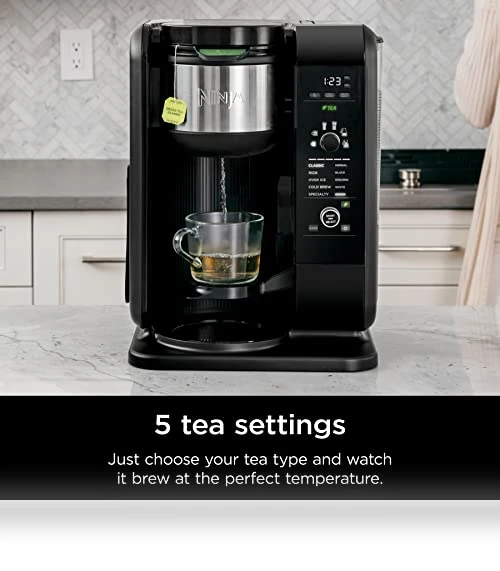Hot and Cold Brewed System, Tea & Coffee Maker with Auto-iQ — Chilled Brew Essentials, Ninja