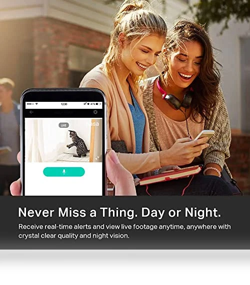 Indoor Pan/Tilt Smart Security Camera, 1080p HD with Night Vision, Motion Detection — Smart Home Security, TP-Link