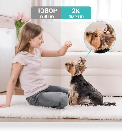 Indoor Security Camera with Night Vision, 2K Resolution, Motion Detection — Security Cameras, लिटोकैम