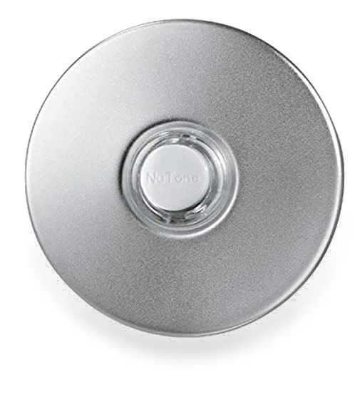 Lighted Round Stucco Pushbutton Doorbell Kit, 2.5" Diameter — Push Buttons, Broan-NuTone