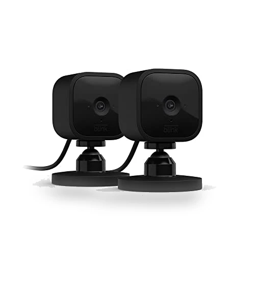 Compact indoor smart security camera, 1080p HD video, night vision, motion detection, two-way audio — Security Cameras, Blink