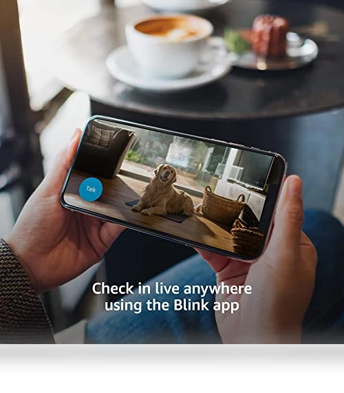 Compact indoor smart security camera, 1080p HD video, night vision, motion detection, two-way audio — Security Cameras, Blink