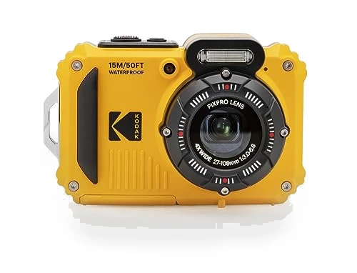 Rugged Waterproof WiFi Digital Camera 16MP 4X Optical Zoom 1080P Full HD Video Vlogging Camera — Compact Digital Cameras, KODAK