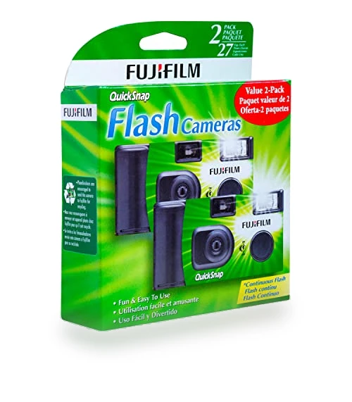 QuickSnap Flash 400 One-Time-Use Camera - 2 Pack — Compact Digital Cameras, Fujifilm
