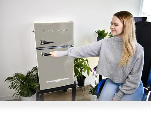Retro Mini Fridge with Freezer & Side Bottle Opener - 3.1 Cu Ft Compact Refrigerator — Mini Fridges, Frigidaire