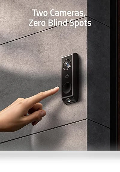 Video Doorbell with Dual Cam, 2K HDR, No Monthly Fee — Smart Home Security, eufy Security