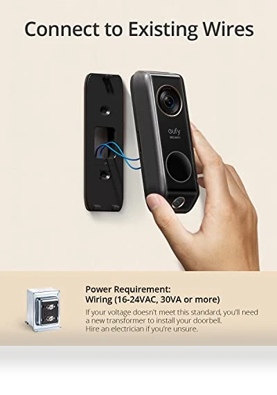 Video Doorbell with Dual Cam, 2K HDR, No Monthly Fee — Smart Home Security, eufy Security