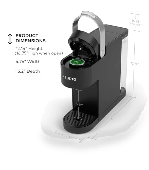 Single Serve K-Cup Pod Coffee Maker, Multistream Technology, 3 Brew Sizes, Slim Design — Single-Cup Coffee Makers, Keurig