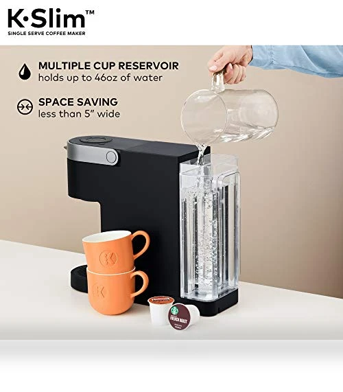 Single Serve K-Cup Pod Coffee Maker, Multistream Technology, 3 Brew Sizes, Slim Design — Single-Cup Coffee Makers, Keurig