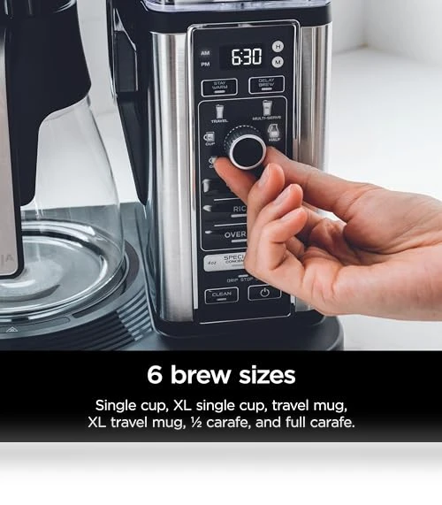 Specialty Coffee Maker, Hot & Iced Coffee, 6 Brew Styles, 8 Sizes — Coffee & Espresso Combos, Ninja