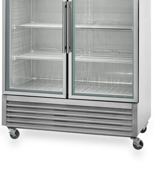 Two Door Glass Reach-In Refrigerator, 49 cu. ft, Stainless Steel — Mini Fridges, Arctic Air