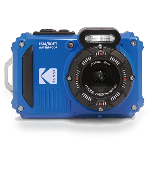 Rugged Waterproof WiFi Digital Camera 16MP 4X Optical Zoom 1080P Full HD Video — Adventure & Sports Cameras, KODAK