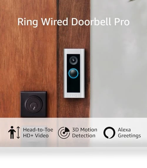 Wired Video Doorbell Pro 2 - Premium Smart Doorbell — Kits, Ring