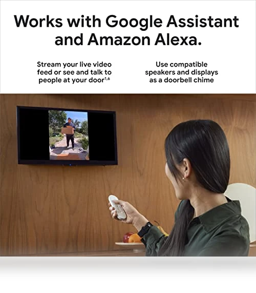 Wired Video Doorbell Camera - 2nd Gen - Ivy — Smart Home Security, Google