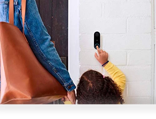 Wired Video Doorbell with 24/7 Streaming, HDR Video, and Person Alerts — Smart Home Security, Google