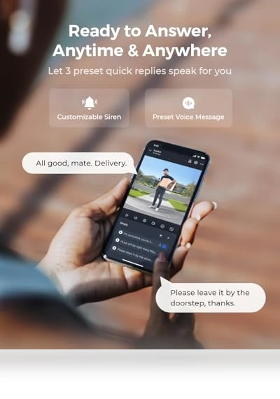 2K Wireless Video Doorbell Camera with Head-to-Toe View — Smart Home Security, Reolink