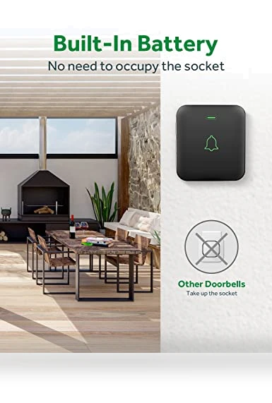 Wireless Door Bell with 52 Melodies and 1000 Feet Range — Kits, AVANTEK