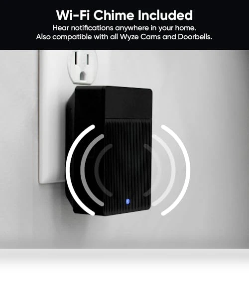 Wireless Duo Cam Video Doorbell with Chime, 2K Full HD, Color Night Vision — Smart Home Security, Wyze