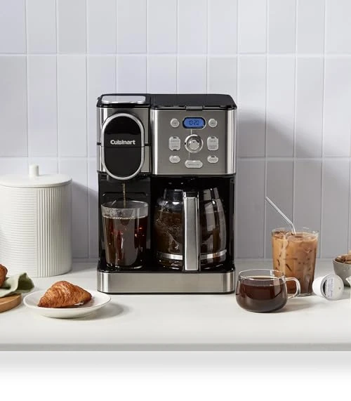 12-Cup Glass Carafe Coffee Maker with Single Server Brewer — Single-Cup Coffee Makers, Cuisinart