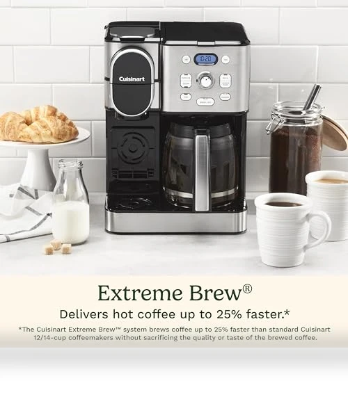 12-Cup Glass Carafe Coffee Maker with Single Server Brewer — Single-Cup Coffee Makers, Cuisinart