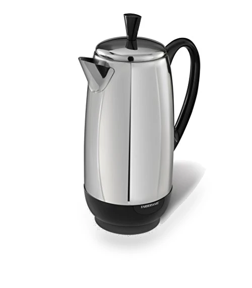 12 Cup Electric Coffee Percolator with Stainless Steel Basket — Electric Coffee Brewers, Farberware