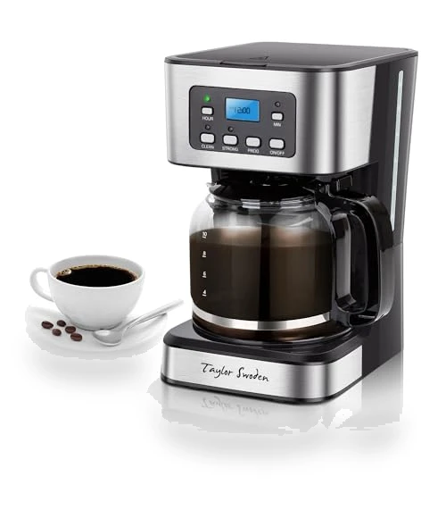 12-Cup Programmable Coffee Maker with Strength Brew Options — Coffee & Espresso Combos, Taylor Swoden