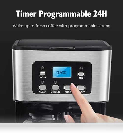 12-Cup Programmable Coffee Maker with Strength Brew Options — Coffee & Espresso Combos, Taylor Swoden
