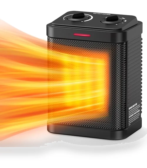 1500W PTC Ceramic Space Heater with Thermostat — Portable Heating Solutions, Pereysi