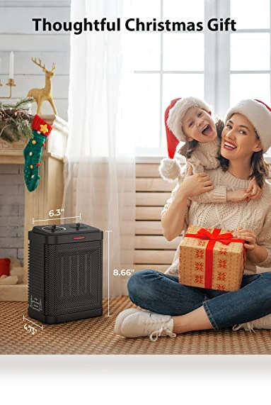 1500W PTC Ceramic Space Heater with Thermostat — Portable Heating Solutions, Pereysi