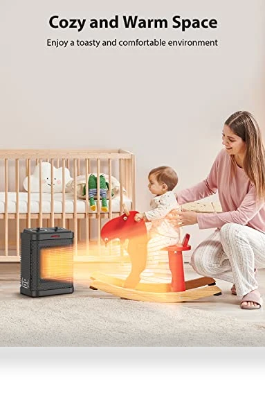 1500W PTC Ceramic Space Heater with Thermostat — Portable Heating Solutions, Pereysi