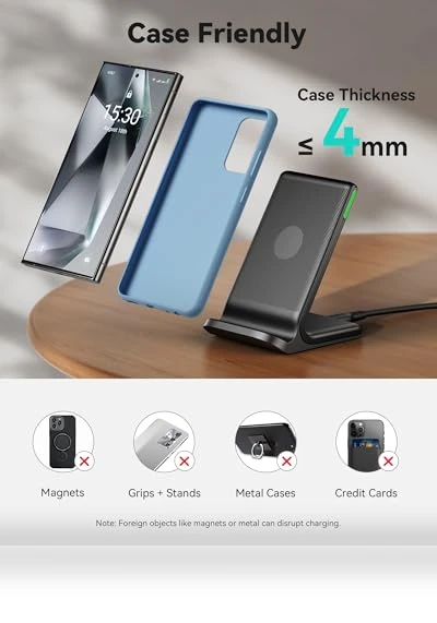 15W Fast Qi-Certified Wireless Charging Station with Adaptive Light — Charging Solutions, INIU