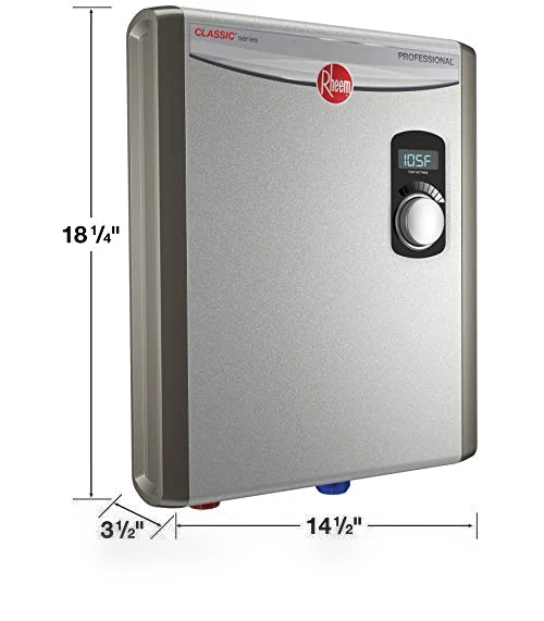 18kW 240V Tankless Electric Water Heater — Portable Heating Solutions, Rheem