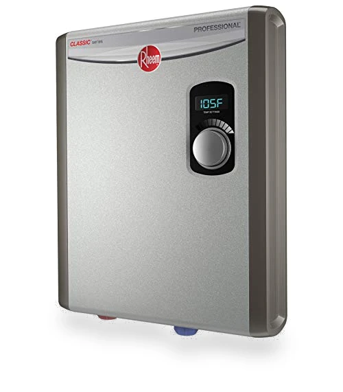 18kW 240V Tankless Electric Water Heater — Portable Heating Solutions, Rheem