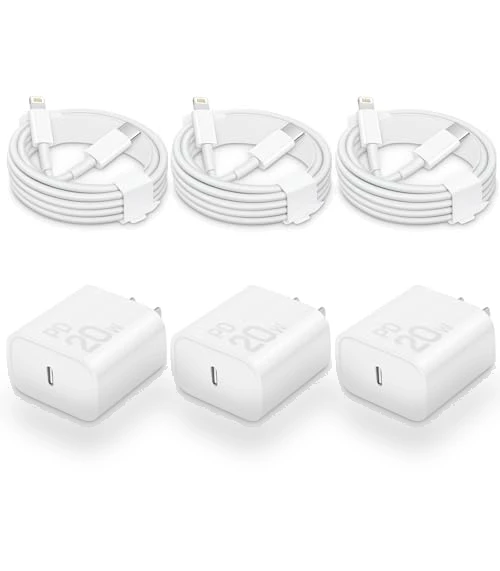Fast Charging 20W USB-C Block with 6 Ft Cord [3 Pack] — Charging Solutions, Shenzhen Yijiapin Trading Co., Ltd.