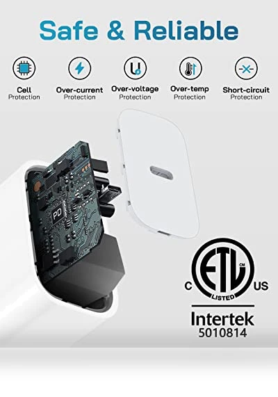 Fast Charging 20W USB-C Block with 6 Ft Cord [3 Pack] — Charging Solutions, Shenzhen Yijiapin Trading Co., Ltd.