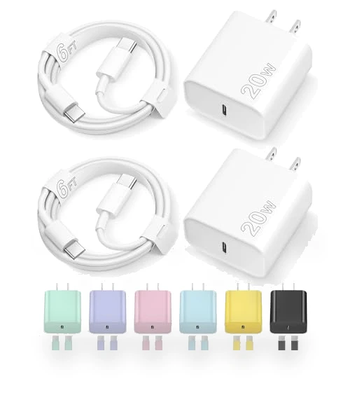 Fast Charging Type C USB C Charger Block with 2 Pack 6FT Cable — Charging Solutions, Shenzhen Dipinle Technology Co., Ltd