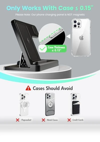 3 in 1 Wireless Charging Station for iPhone, Apple Watch, AirPods — Charging Solutions, GETPALS