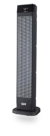 Oscillating Ceramic Tower Space Heater with Remote, 30" — Portable Heating Solutions, Good Housekeeping