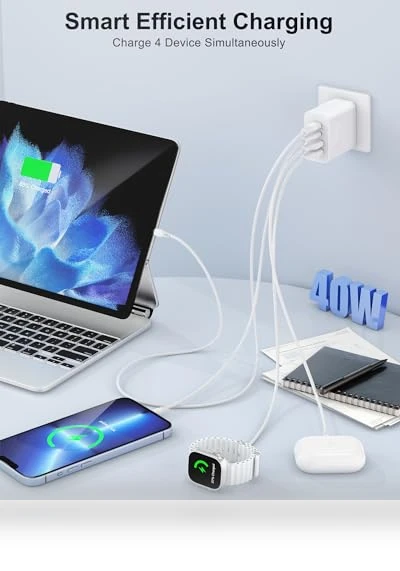 40W 4-Port USB C Wall Charger Block - Fast Charging Dual USBC Power Adapter — Charging Solutions, SHENZHEN OFSPOWER ELECTRONIC TECHNOLOGY CO., LTD.